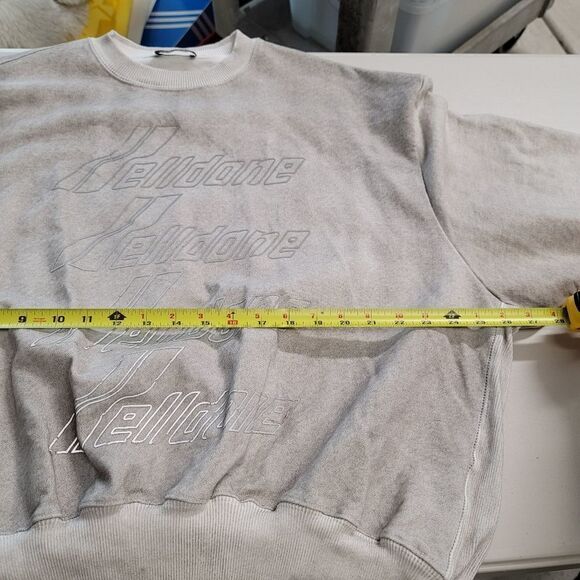 Welldone gray sweatshirt with reflective logo - Picture 4 of 15